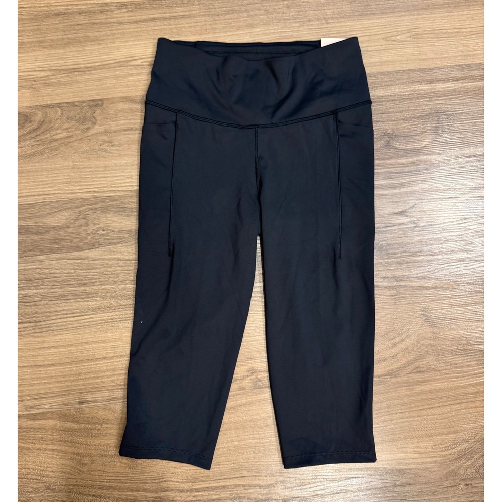CALIA PowerMove High-Rise Knee Crop Leggings Black Small NWT